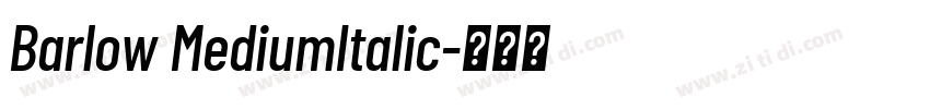 Barlow MediumItalic字体转换